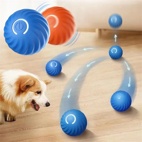 Smart Interactive Dog Ball - Self-Moving Electronic Toy with Dual Play Modes