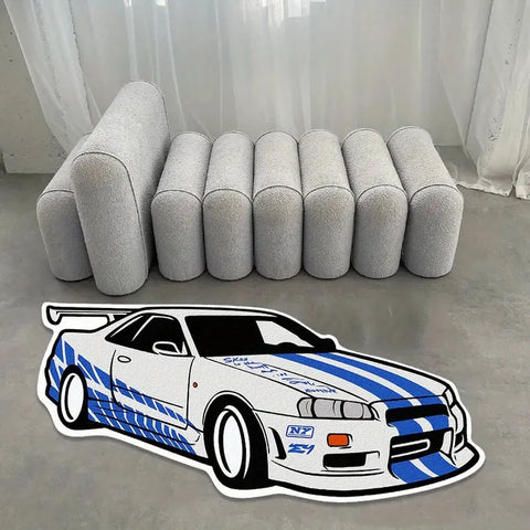 R34 Skyline GT-R Rug – Warm Plush Comfortable Decorative Carpet