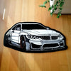 White BMW M5 Competition Rug – Non-Slip Decorative Car Carpet