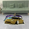 Vintage Racing Car Rug – Soft Tufted Sports Car Non-Slip Floor Mat